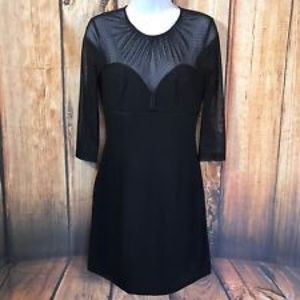 Max and Cleo black sweetheart cocktail dress